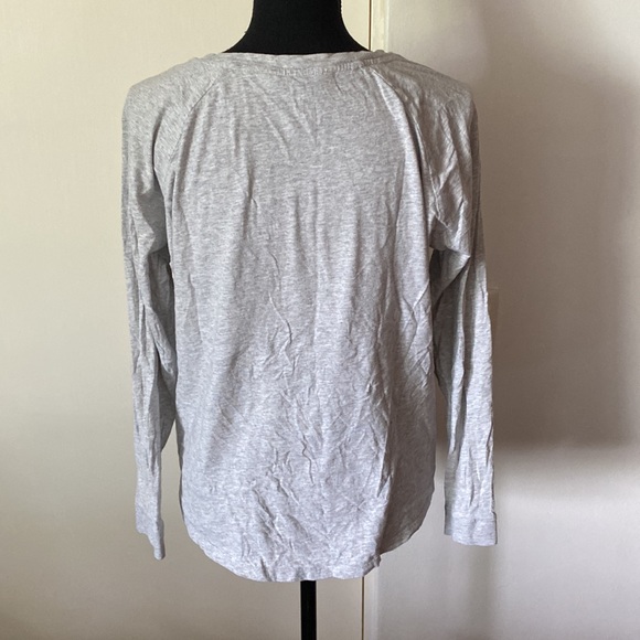 Peter Alexander Gray Longsleeve Top Large Stretch Cotton Pre Owned EC - Picture 6 of 8